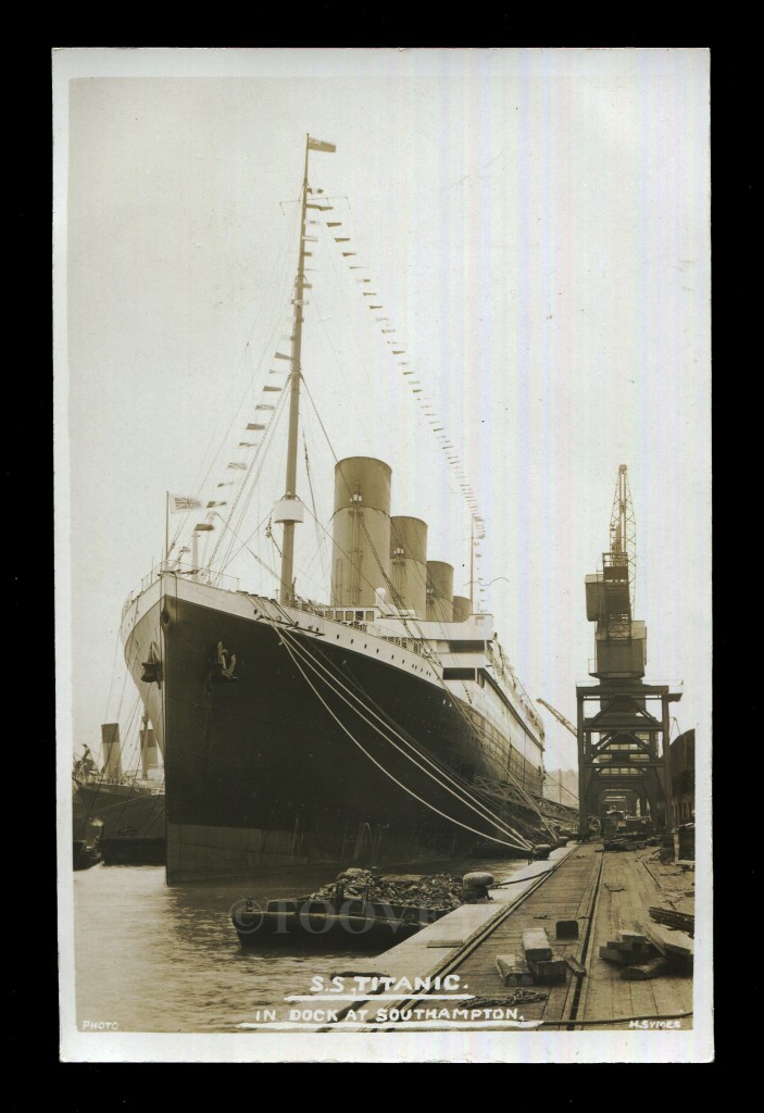 Titanic in Dock at Southampton ©Toovey's