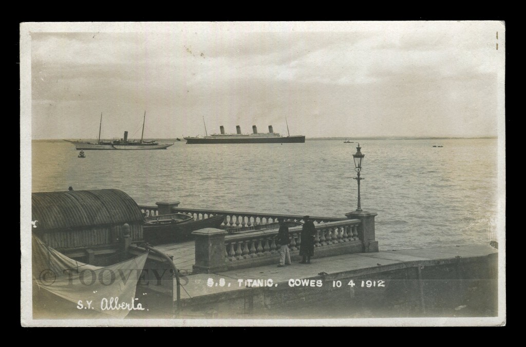 RMS Titanic off Cowes ©Toovey's
