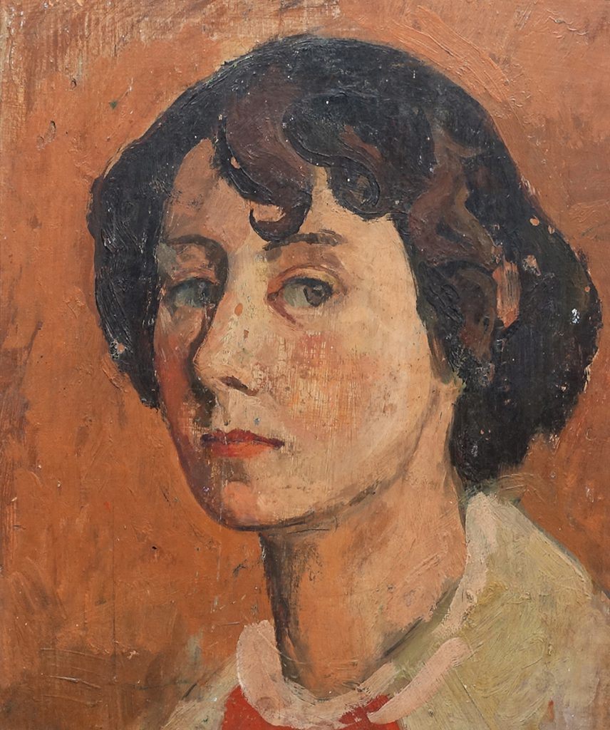 Martina Thomas (1924-95), Self-portrait, oil, c.1948, © the artist’s family