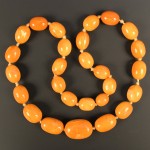 Amber bead necklace Lot 614 Jan14 Tooveys