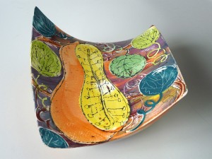 'Melon' design wave bowl by Lisa Katzenstein