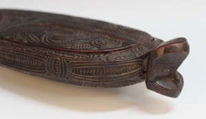 Detail of the waka huia