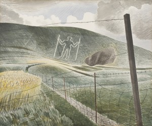 Eric Ravilious, The Wilmington Giant, 1939, Watercolour and pencil on paper, ©Victoria and Albert Museum