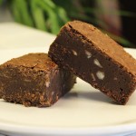 Chocolate and Brazil nut gluten-free brownie